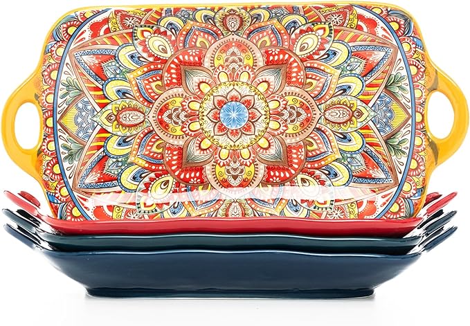Boho Ceramic Serving Platters by XKXKKE