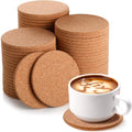 Lallisa 50 Pcs Cork Coasters for Drinks, Thick Absorbent Cork Coasters Bulk by Lallisa