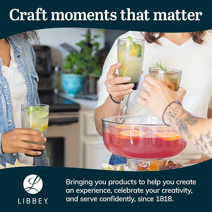 Libbey Classic Tumbler & Rocks Drinking Glasses Set of 16, and More - Image 6