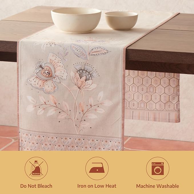 Maison d' Hermine Table Runner 100% Combed Cotton 14.5"x72" | Table Runners 72 - Image 8