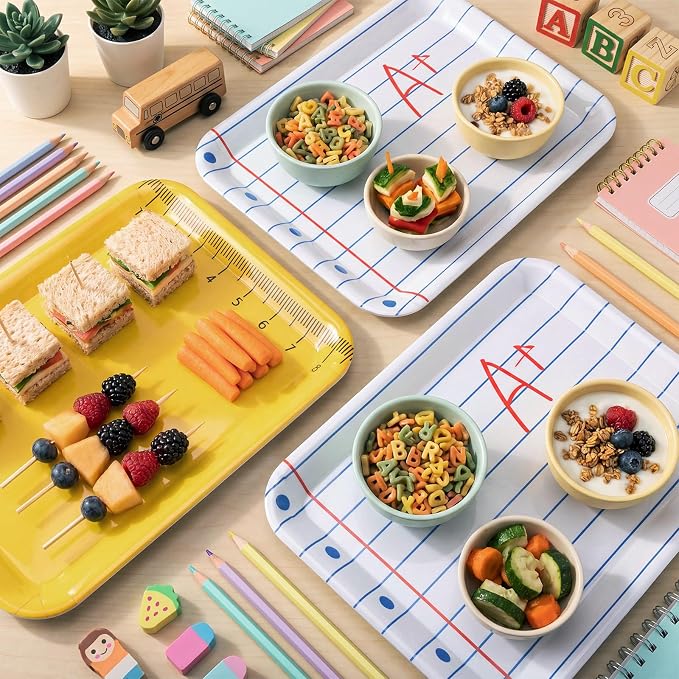 4 Pieces Back to School Serving Trays - Image 4