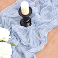 Blue Cheesecloth Table Runner Cheese Cloth Wedding Birthday Party Decor | 10Ft by Joanlody