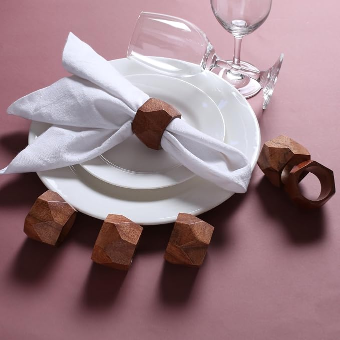 Wooden Napkin Rings Set of 12 - Image 8