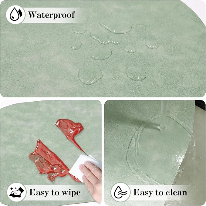 Faux Leather Placemats Set of 6 - Image 5