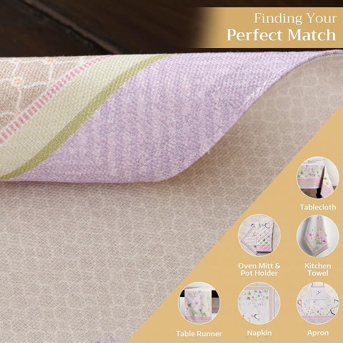Maison d' Hermine Placemats Set of 4 Reusable 100% Cotton | Cloth Place Mats - Image 6