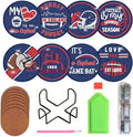 Bartogro 8 Pcs Diamond Painting Coaster Kits, DIY Football Diamond Art Coasters by Bartogro