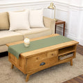 Solino Home 100% Pure Linen Table Runner Oil Green Woven, Fete 14 x 48 in | by SolinoHome
