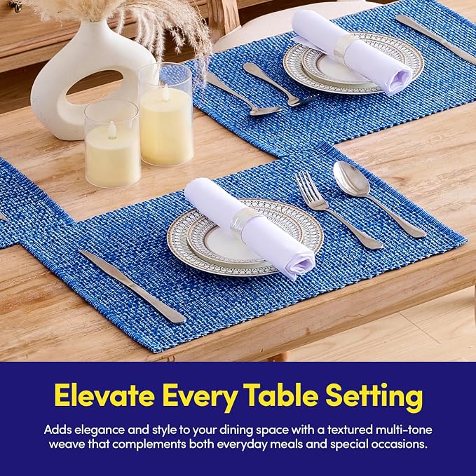 Sweet Home Collection 100% Cotton Placemats - Image 2