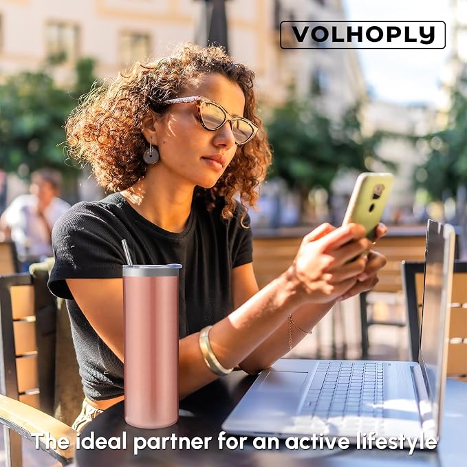 Volhoply 4 Pack Skinny Tumblers - Image 7