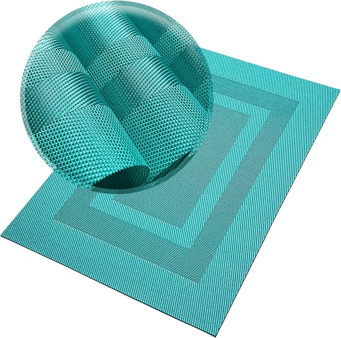 PIGCHCY Placemats Set of 8 Washable Durable Place Mats Vinyl Heat Resistant - Image 4