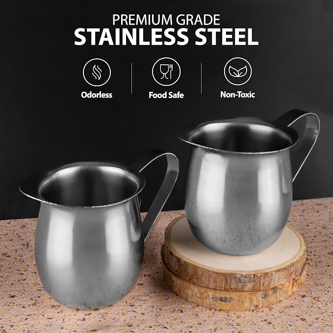 Stainless Steel Bell Creamer Espresso Shot Frothing Pitcher Cup Latte Art - Image 5
