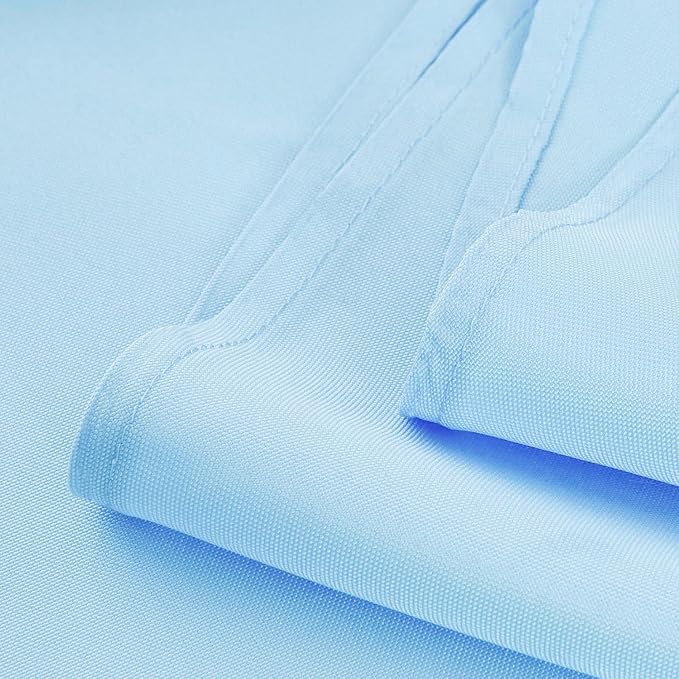 Baby Blue Table Runner, Waterproof Washable Runners 72 Inches Long | Reusable - Image 5