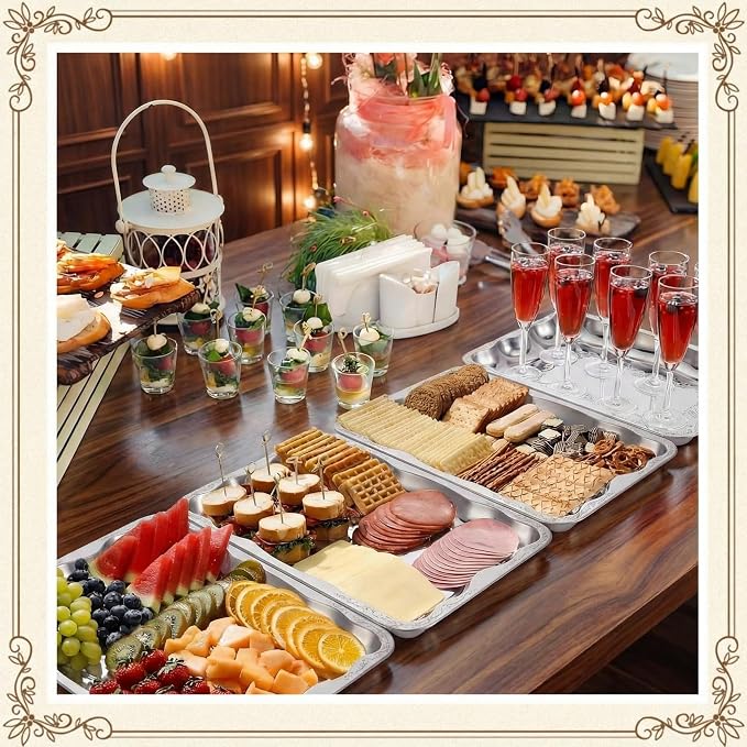FoldTier 8 Pack Serving Trays Set - Image 5