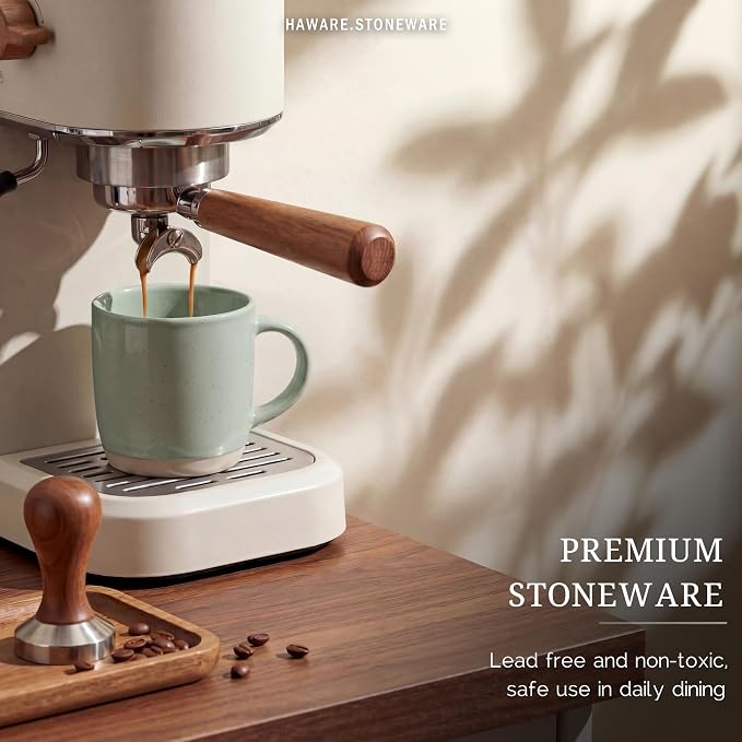 HaWare 13OZ Coffee Mugs Set of 6, Stoneware Coffee Cups, Ceramic Latte Mug - Image 5