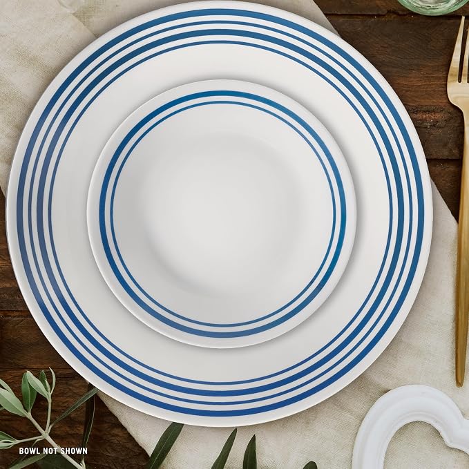 Corelle Vitrelle 18 Piece Glass Dinnerware Sets Service - Image 7