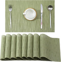 Leetaltree Pea Green Placemats Set of 8 by Leetaltree-ArtatEveryTable