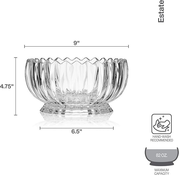 Mikasa Estate Crystal Footed Bowl, 9 Inch - Image 3