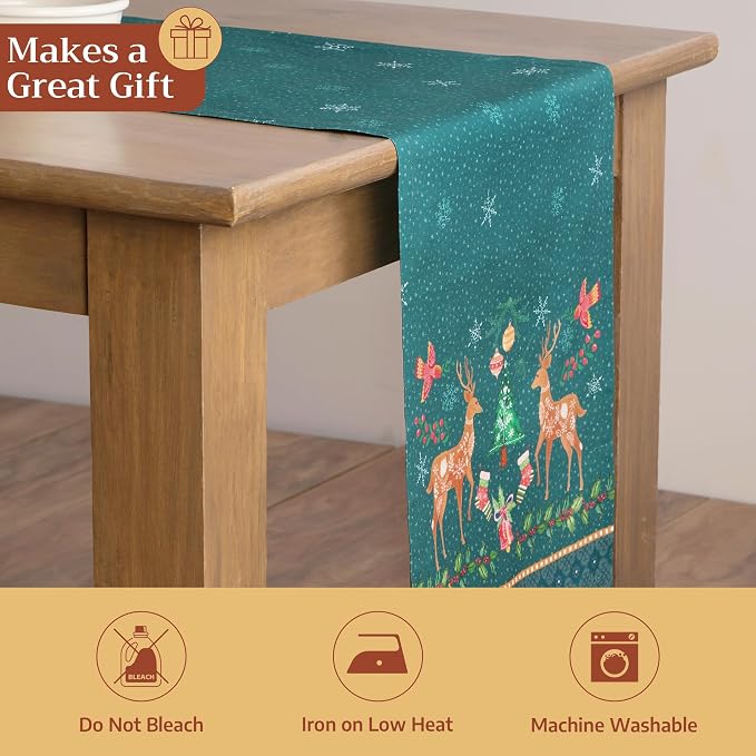 Maison d' Hermine Table Runner 100% Cotton 14.50" x 72" | Table Runners 72 - Image 5
