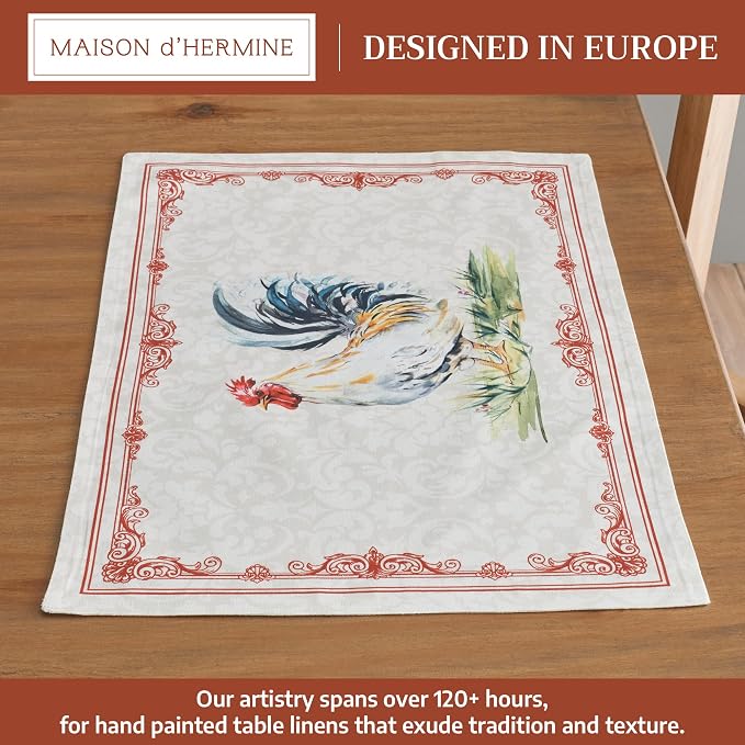 Maison d' Hermine Placemats Set of 4 Reusable 100% Cotton | Cloth Place Mats - Image 2