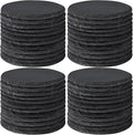 48 PCS Round Slate Drink Coasters Bulk by MAPRIAL