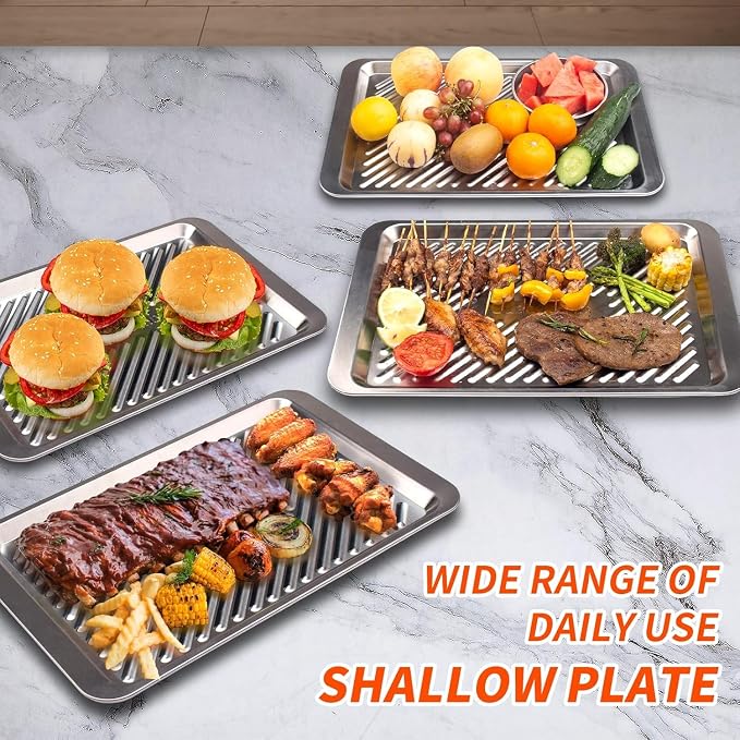 Grilling Prep and Serve Trays, Deep Marinating Container, Serving Platter - Image 6