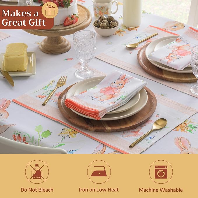 Maison d' Hermine Placemats Set of 4 Reusable 100% Cotton | Cloth Place Mats - Image 5