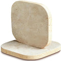 2PACK Travertine Marble Coasters Natural Coaster Set of 2, Durable Non-Slip Cup by Unknown