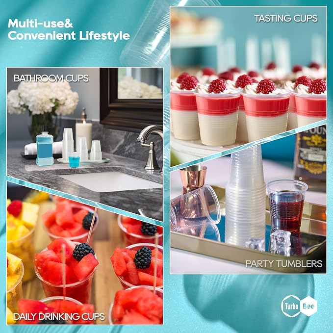 3oz Disposable Plastic Cups 500 Pack, Small Mouthwash Cups, Bulk Sample Tumblers - Image 8
