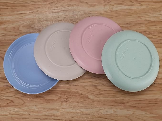 7 Inches Small Unbreakable Wheat Straw Plates - Image 7