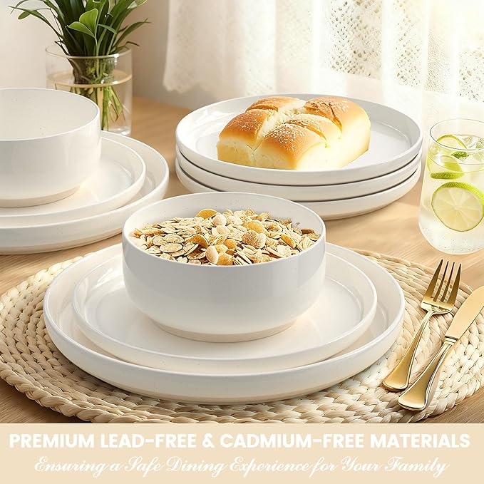 Plates and Bowls Sets, Scratch Resistant Dinnerware Sets - Image 4