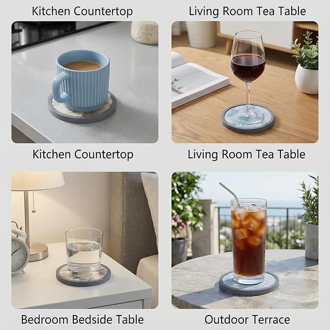 Absorbent Coasters for Drinks - Image 6