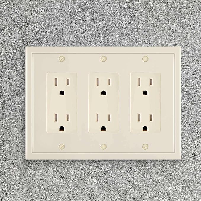 Modern Edge Decorative Wall Plate Switch Plate Outlet Cover, Durable Solid Zinc - Image 4