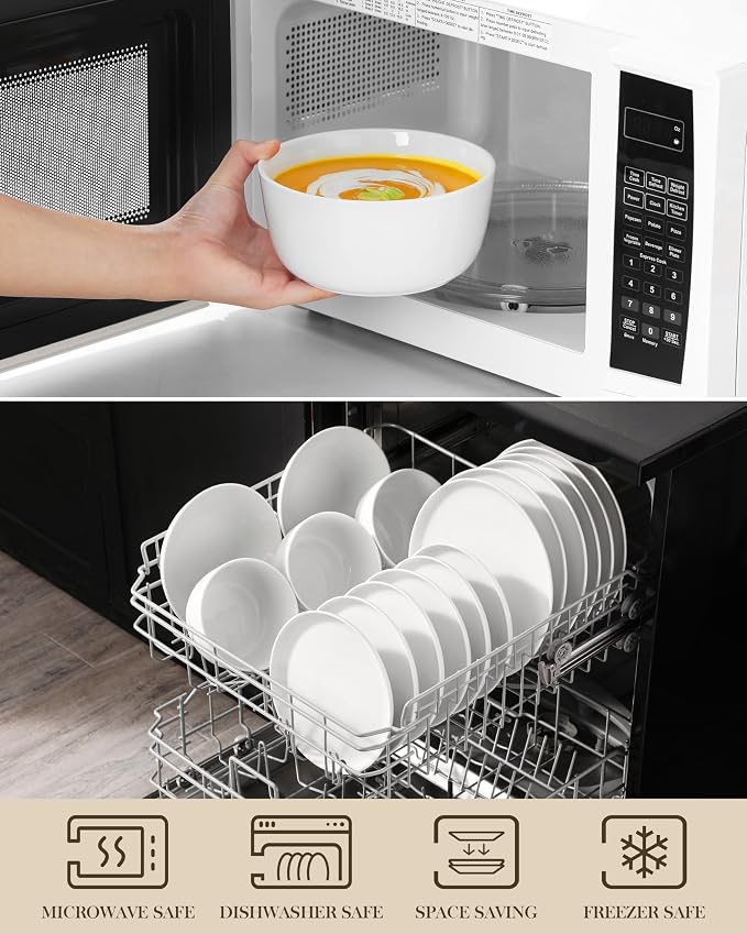 MALACASA 24-Piece Dinnerware Set - Image 4