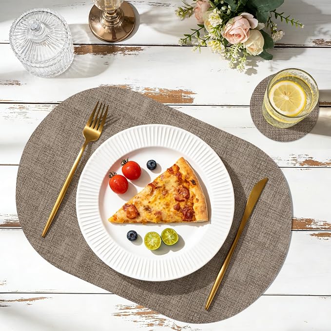 Faux Leather Placemats Set of 4 - Image 2