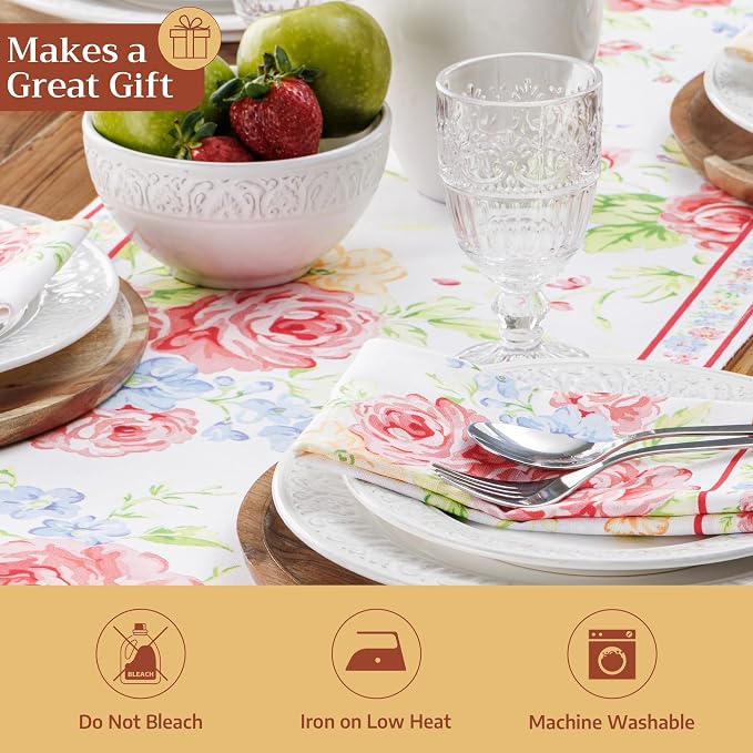 Maison d' Hermine Table Runner 100% Cotton 14.50" x 108" | Table Runners 108 - Image 5