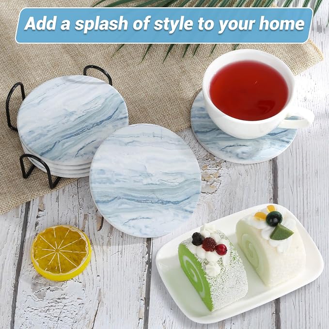 Acejoz Drink Coasters with Holder - Image 7