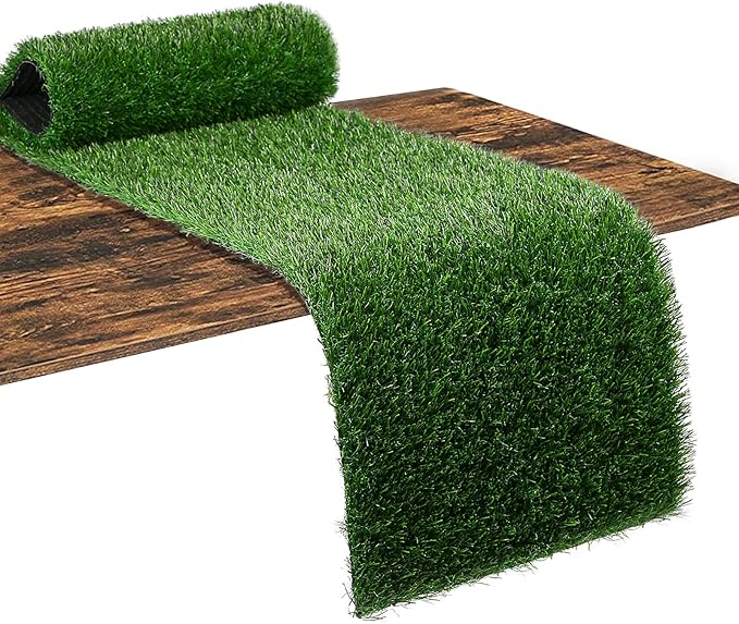 XLX TURF Green Artificial Grass Table Runner 12"x90" Golf Party Decorations | by XLXTURF