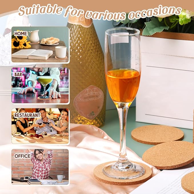 Pinkunn 30 Pcs Cork Coasters Bulk - Image 7