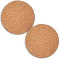 2PCS Cork Coasters for Drinks Absorbent Coaster 3.9 inch Simple Style Non-Slip by LOOKSEVEN