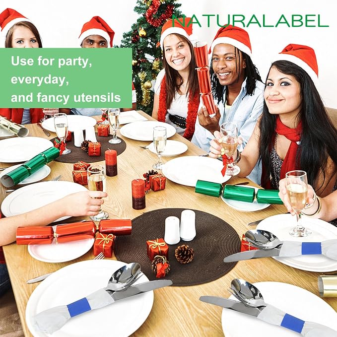 Self-Adhesive Napkin Bands, Bulk Pack of 20, elegant table setting, - Image 5