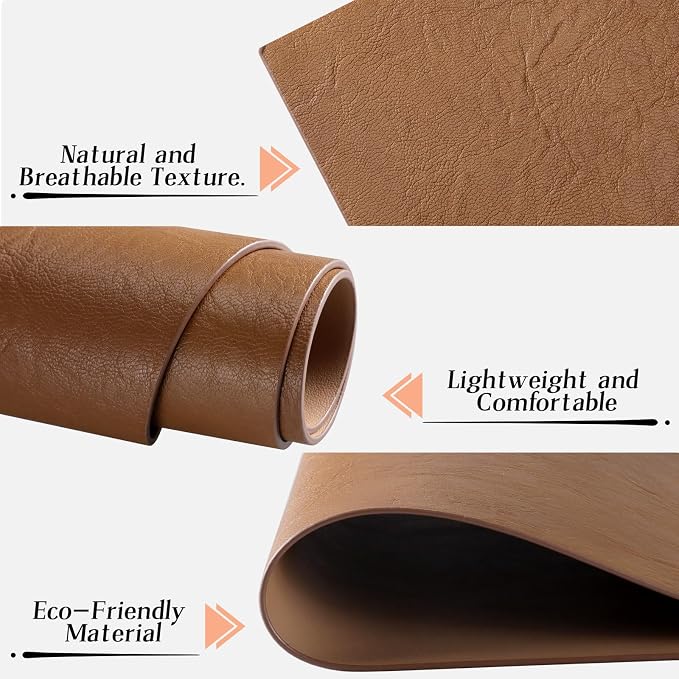 Faux Leather Placemats for Dining Table Set of 4, Edge-Sealed PU Leather Table - Image 7