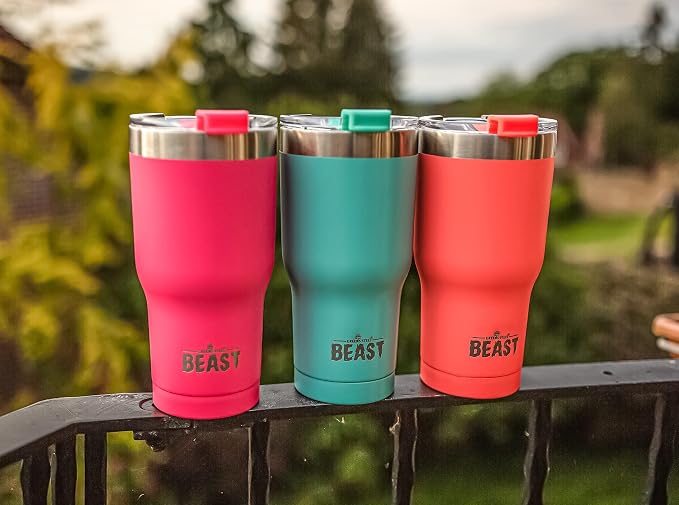 Beast 30 oz Tumbler Stainless Steel Vacuum Insulated Coffee Ice Cup Double Wall - Image 8