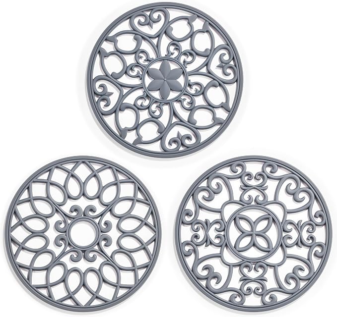 SMARTAKE 3 Set Silicone Trivet Mats by SMARTAKE