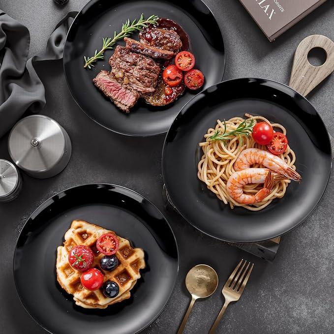 PULOTE 60 PCS Black Plastic Plates - Image 3