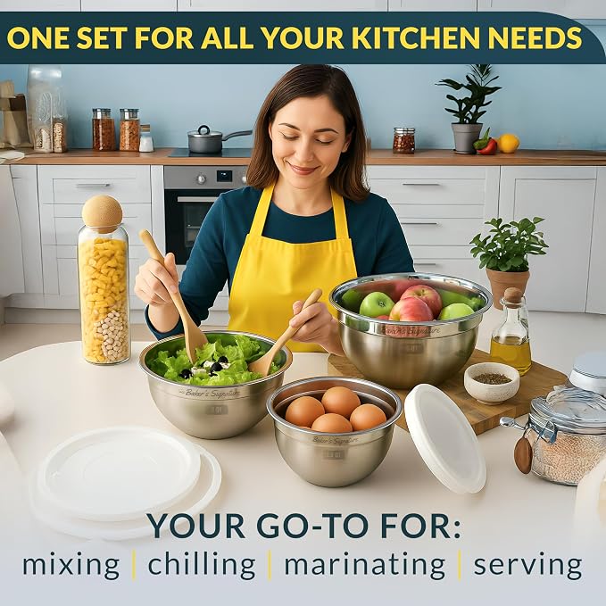 Stainless Steel Mixing Bowls - Image 6