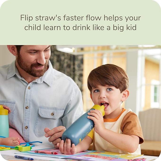 NUK Mini Me Flip Straw Toddler Water Bottle - Image 2
