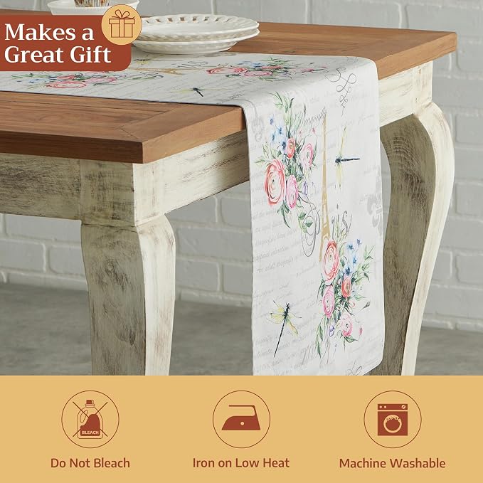 Maison d' Hermine Table Runner 100% Cotton 14.50" x 72" | Table Runners 72 - Image 5