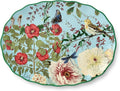 Flora Ceramic Oval Platter – 14" x 10" Large Decorative Serving Dish by CERTIFIEDINTERNATIONAL