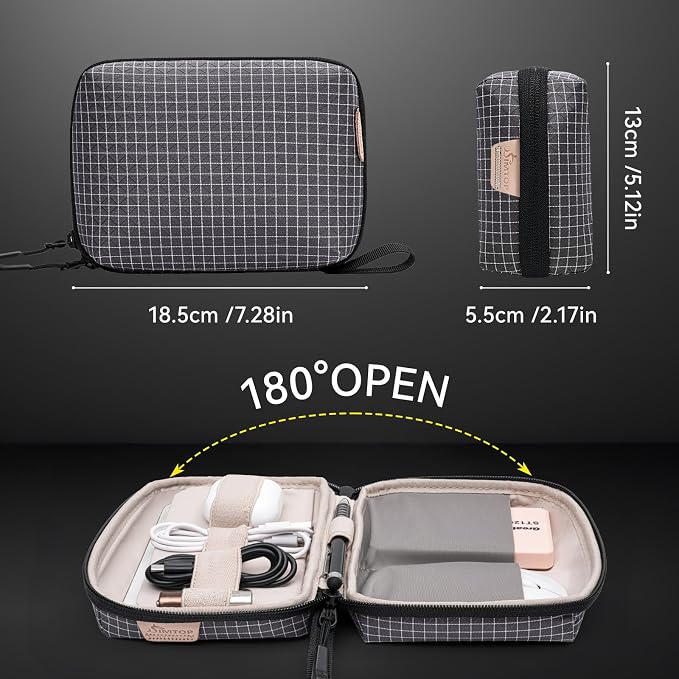 Electronics Organizer Cord Organizer Travel, Small Tech Bag - Image 2