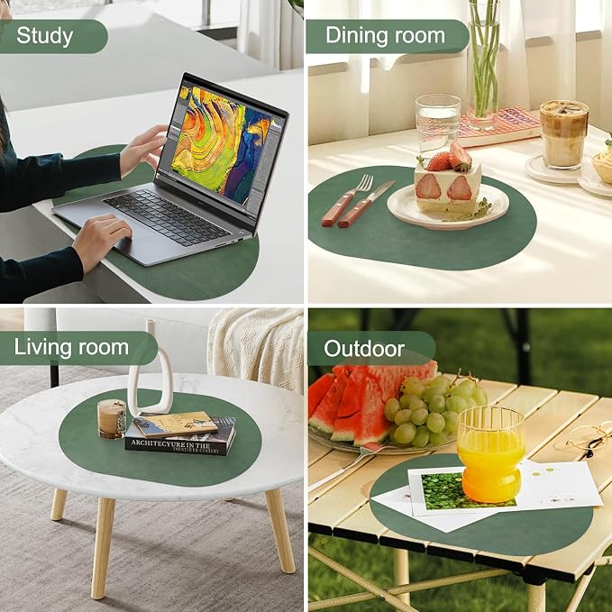 Faux Leather Placemats Set of 6 - Image 7